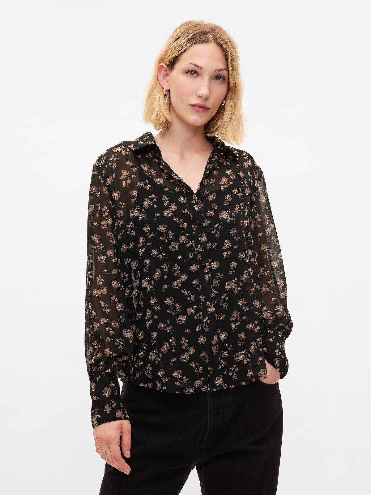 Sheer Shirt-519843001