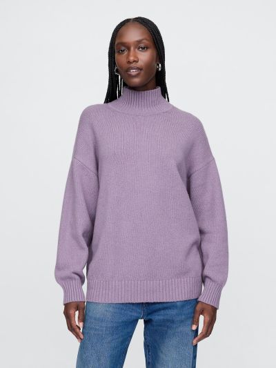 CashSoft Mockneck Sweater-483757003