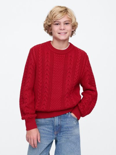 Kids Classic Cable-Knit Sweater-604712001