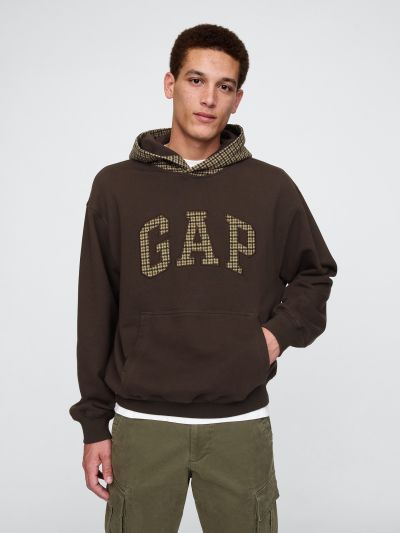 Houndstooth Logo Hoodie-616656000