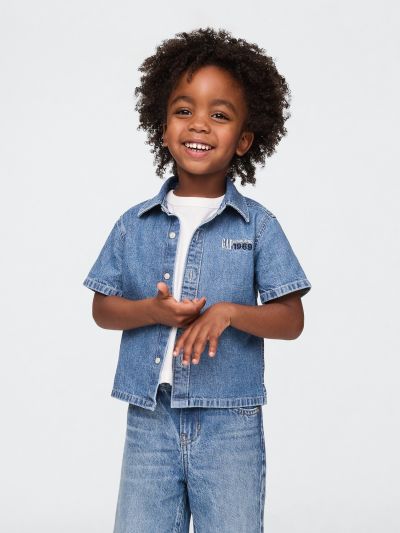 Baby & Toddler Logo Chambray Shirt-780535000